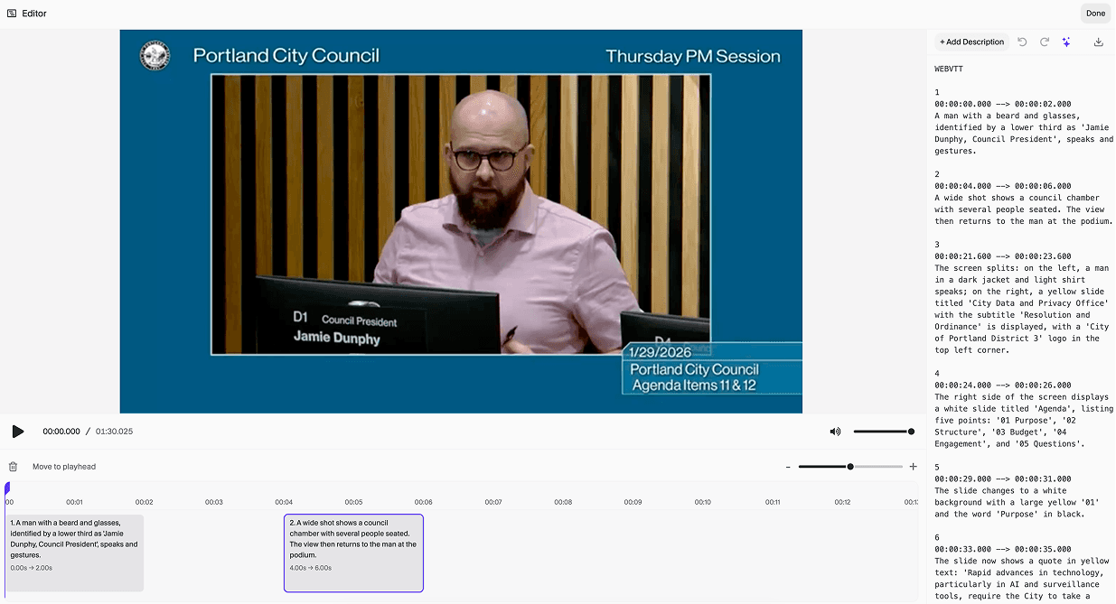 Using the Timeline Editor