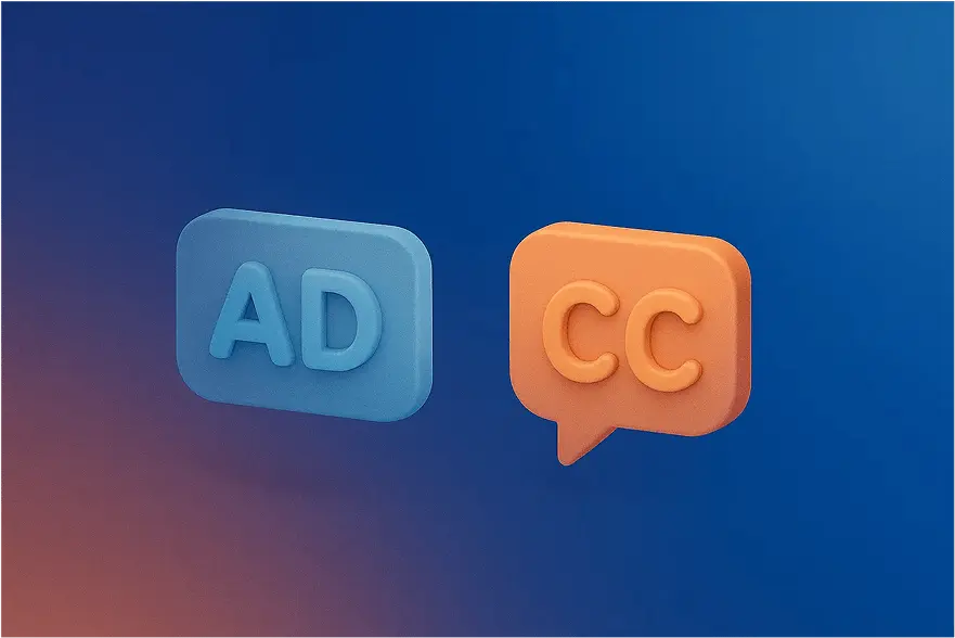 Audio Description vs Captions: What Production Teams Need to Provide for ADA Title II Compliance